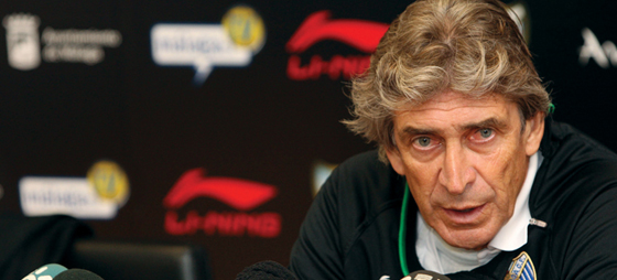 Træner Manuel Pellegrini - stor udfordring.
