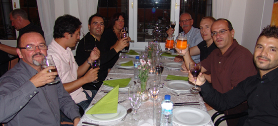 Kaas & Kirkemann fejrede den flotte 7. plads. Kaas & Kirkemann fejrede den flotte 7. plads.