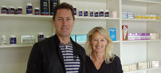 Lene sammen med sin bror, kiropraktor Knud Byrjalsen