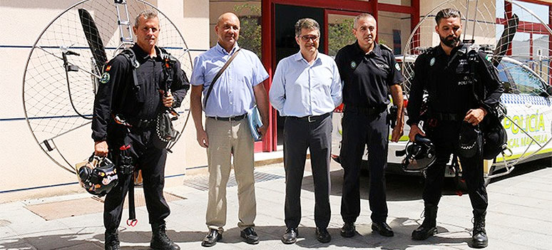 policia marbella paramotors