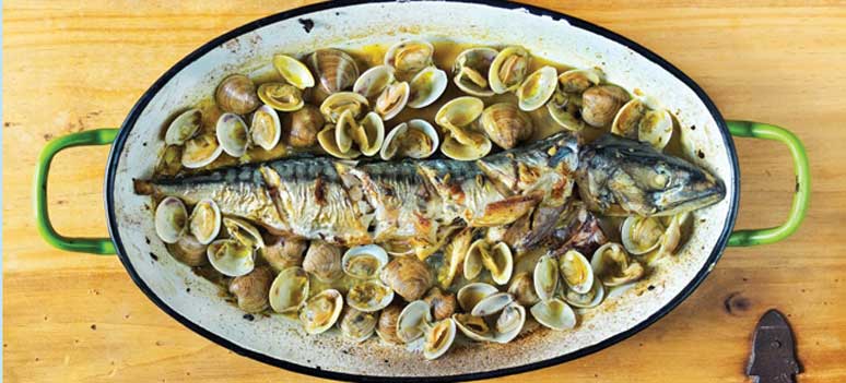 spa sanseb mad makrel fiskesovs muslinger shutterstock 184689398