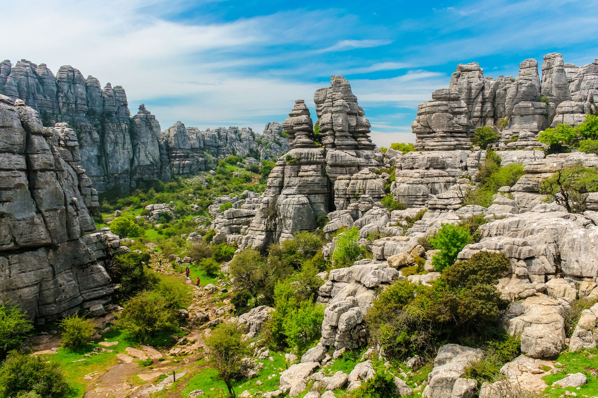 Over stok og sten i El Torcal