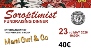 Soroptimist Internationals store velgørenhedsmiddag den 23. maj
