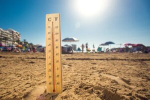 Rekordhøje temperaturer rammer Solkysten