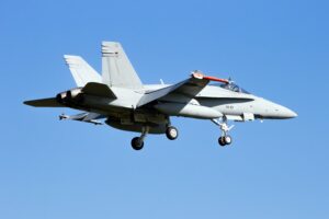Kampfly flyver over Málaga