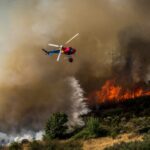 Stor skovbrand, flere evakueret
