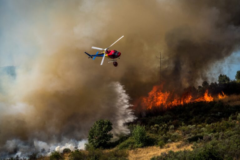 Stor skovbrand, flere evakueret