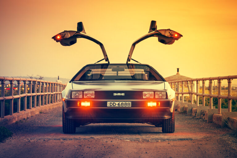 DeLorean fra »Tilbage til fremtiden« i Málaga